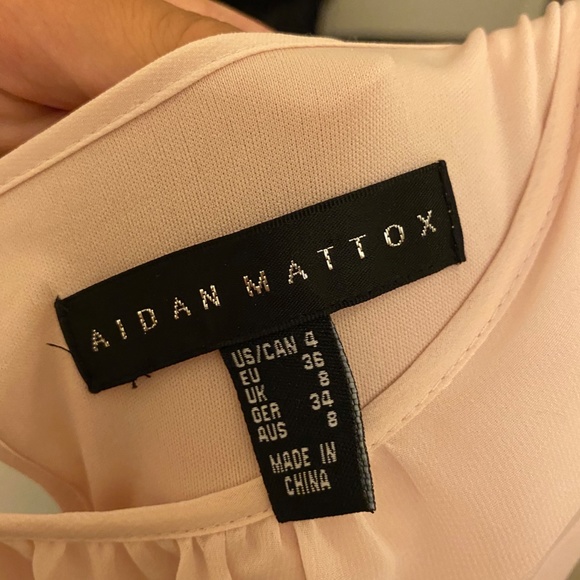 NWT Aidan Mattox Pale Pink Cocktail Dress - Picture 3 of 4